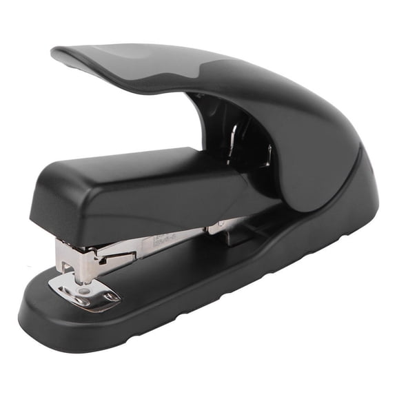LAZIOEGR 20/40 Sheet Stapler  OneButton Needle Slot, 58N Power, Reversible Groove, Metal Fittings, SoftCushion Handle  Black