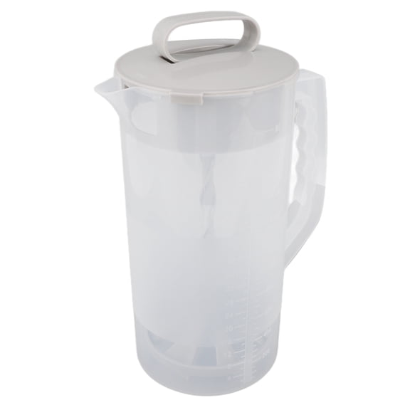 LAZIOEGR 2000ML Manual Juice Extractor Blender Clear Scale Tight Lid Fruit Juicer for Home Use, Clear