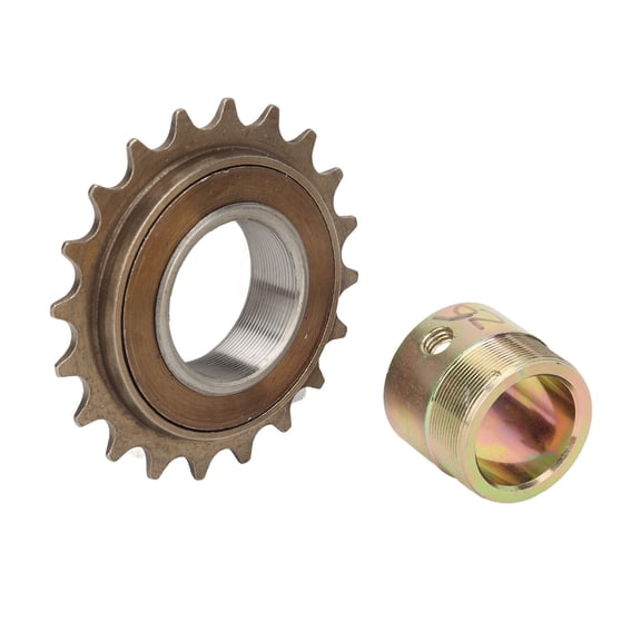 LAZIOEGR 20T Freewheel with 25.5-26mm Adapter Replacement Kit, Heavy Duty Iron Flywheel Sprocket Assembly for Electric Bicycle Conversion, Lightweight Cycling Modifications (10 inches / 25.4 cm)