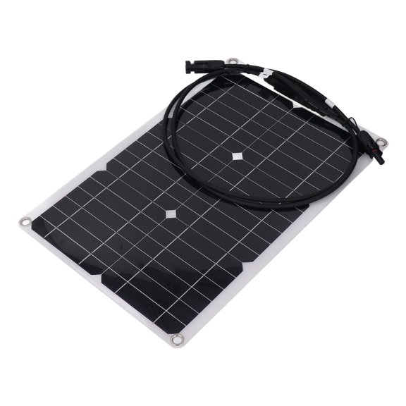 LAZIOEGR 20W Flexible Solar Panel 18V Monocrystalline Silicon Waterproof Solar Charge Board for 12V Car Battery Security Camera Boat RV Outdoor Camping, 16.5 x 11 in / 42.0 x 28.0 cm