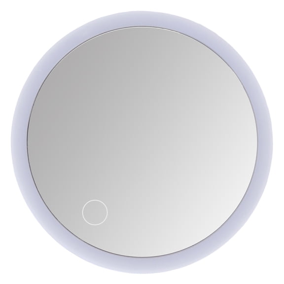 LAZIOEGR 20X Lighted Magnifying Makeup Mirror, 3 Color LED Vanity Mirror with Light, Stepless Dimming Tabletop Cosmetic Mirror with Suction Cups & Foldable Stand, 16 Inches / 40.6 cm White