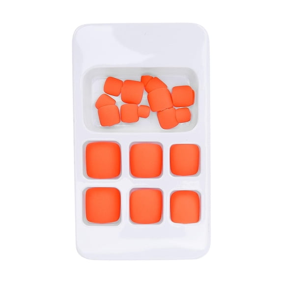 LAZIOEGR 24‑Piece Solid Color False Toe Nails – Short Square, Non‑Toxic ABS, Ideal for Parties, Weddings & Daily Wear, Easy Trim & File, 24 Pack