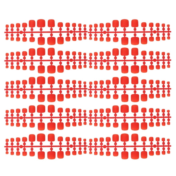 LAZIOEGR 240‑Piece Matte False Toe Nail Tips – Easy‑Apply, Durable ABS, DIY Nail Art Kit for Home & Salon, Red Finish