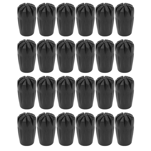 LAZIOEGR 24Pcs Walking Pole Rubber Tips Trekking Hiking Stick Foot Protectors 0.4 inches / 1.1 cm