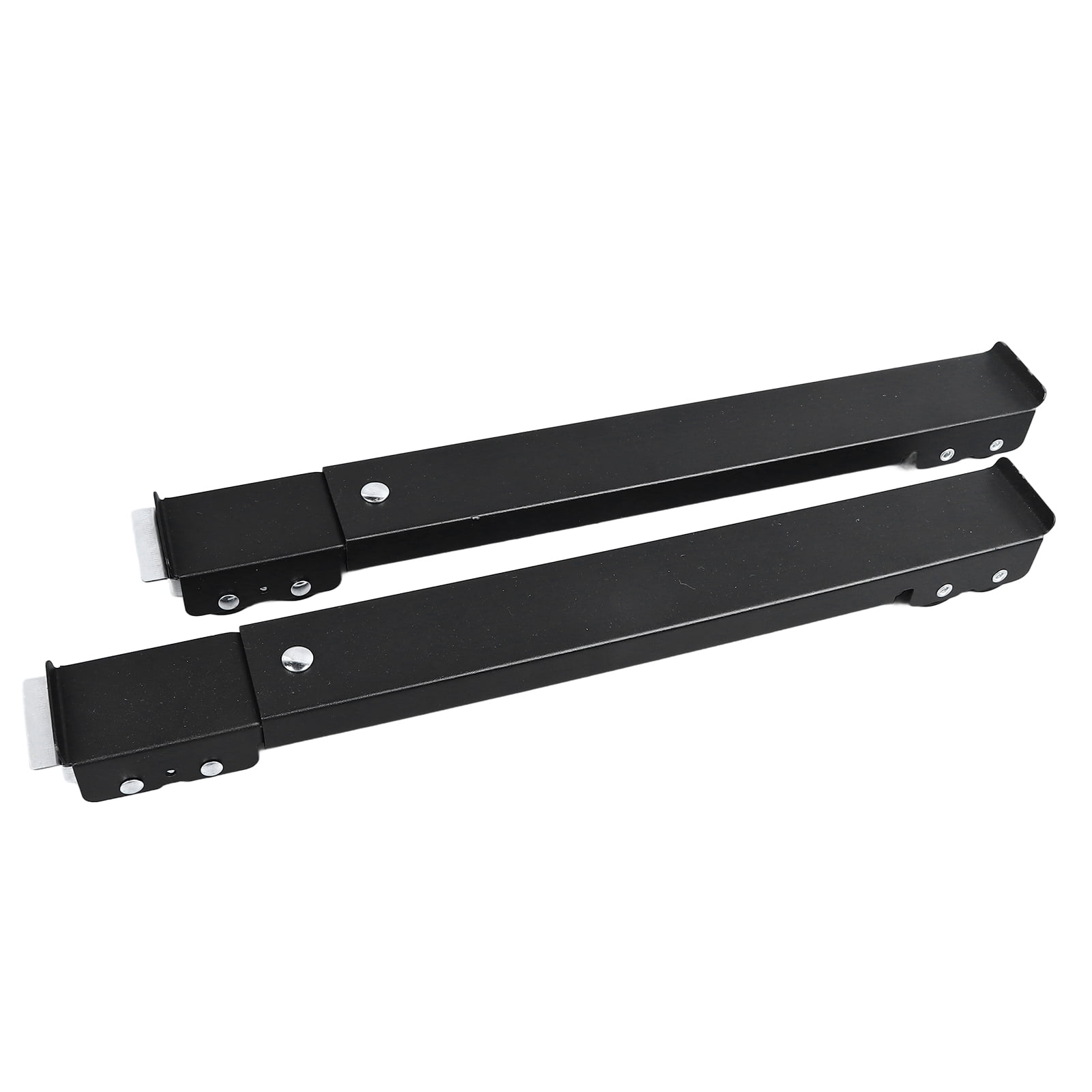 LAZIOEGR 2PCS Appliance Roller Extendable Washing Machine Dolly Bracket 16 Wheels with Brake 661lbs Bearing Fridge Moving Base Stand 17.7-27.6 inches / 45-70 cm Black