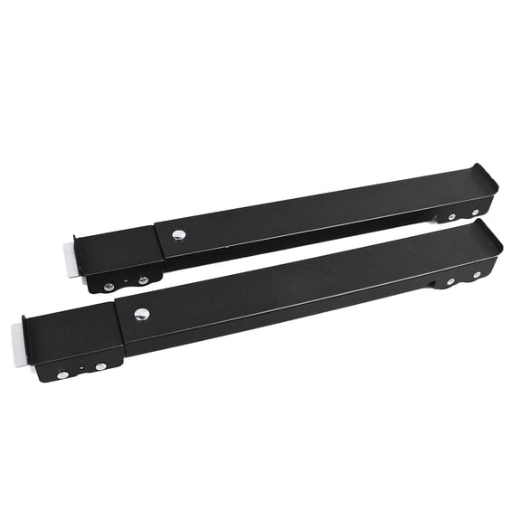 LAZIOEGR 2PCS Appliance Roller Extendable Washing Machine Dolly Bracket 16 Wheels with Brake 661lbs Bearing Fridge Moving Base Stand 17.7-27.6 inches / 45-70 cm Black