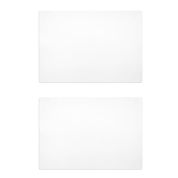 LAZIOEGR 2PCS Clear Acrylic Cutting Board with Non-Slip Pad, Transparent Chopping Board for Kitchen & Bar, Fruit Vegetable Prep, 12.6x8.9 in / 32x22.5 cm, Scratch-Resistant Reversible Board