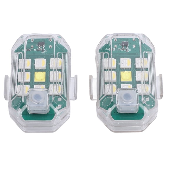 LAZIOEGR 2PCS Drone Strobe Light Night Flying Anti Collision LED Flash Lamp with Remote Control Hook Loop for NEO AIR 3S (5.5 inches / 14 cm)
