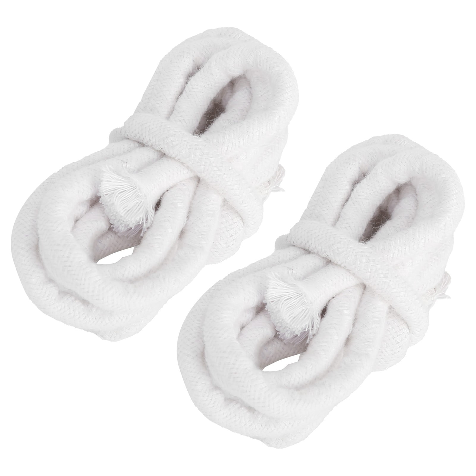 LAZIOEGR 2Pcs Braided Cotton Candle Wicks 10mm Thick Round Oil Lamp Wick 78.7 Inches for DIY