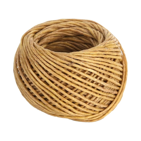 LAZIOEGR 2pcs Organic Hemp Candle Wicks 2mm Thick Waxed Non-Toxic Core for DIY Candle Making & Oil Lamps, 32.8 Yards / 30m Each