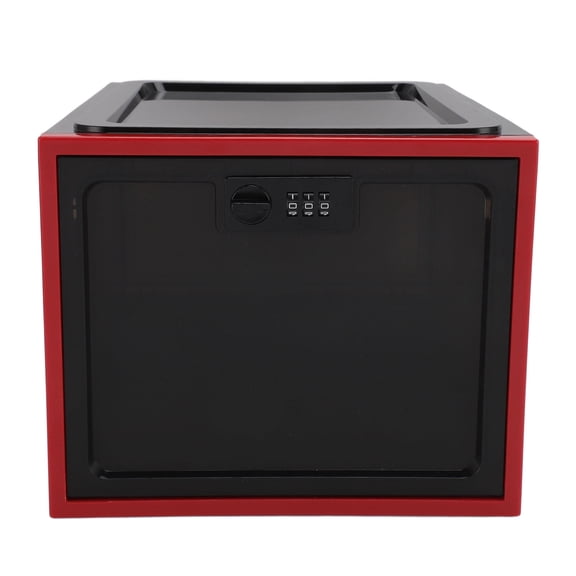LAZIOEGR 3Digit Lockable Transparent Medicine & Snack Box  Durable Plastic, Secure Combination, Spacious Storage