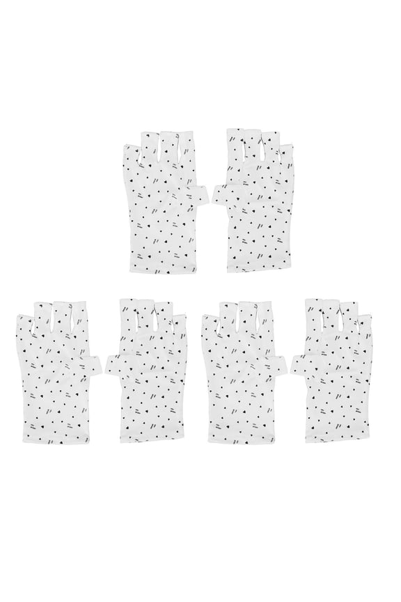 3Pack UVShielding Gel Manicure Gloves ShortStyle, LightBlocking, AntiRadiation, Nail Care, Travel & Outdoor Use