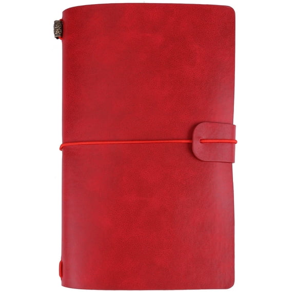 LAZIOEGR Classic PU Leather Travel Notebook – Vintage‑Style Refillable Journal, Smooth Paper, Strap Buckle, 5 Color Options