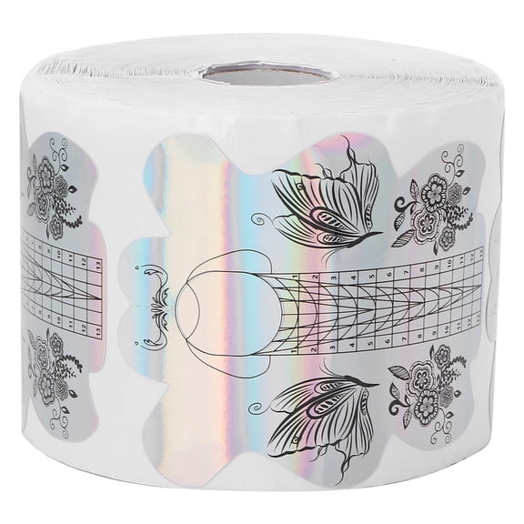 LAZIOEGR 300 Pcs Thick Self-Adhesive Nail Gel Forms Moisture-Proof, Ideal for Salons & DIY, French & Nail Options