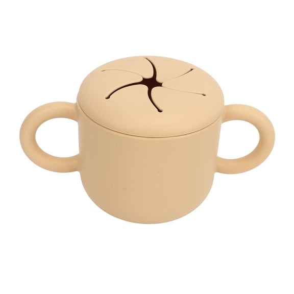 LAZIOEGR 350 ml Eco‑Friendly Silicone Snack Cup – Portable, Drop‑Proof, Double‑Ear Design for Babies & Toddlers