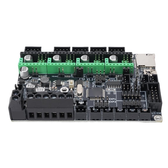 LAZIOEGR 3D Printer Motherboard Silent Mainboard Replacement for Creality Ender 3 Ender 3 Pro Ender 3 V2 and VORON V0.1 Control Board Complete Kit with Accessories (7.09 in / 18 cm)