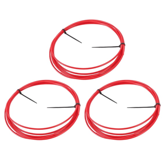 LAZIOEGR 3PCS 1/4 Inch Copper Pipe Bending Strips PE Plastic Tube Bending Tool for Air Conditioning Repair 4 Meter (13ft) Long