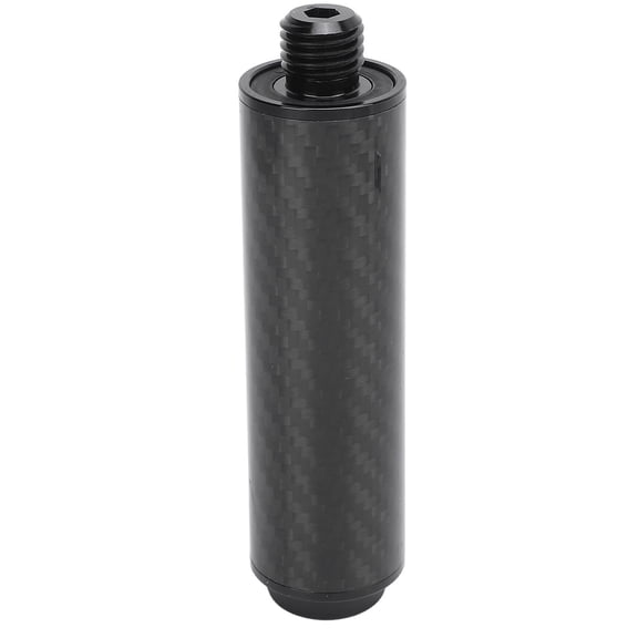 LAZIOEGR 4 Inch / 10.16 cm Carbon Fiber Billiard Pool Cue Extension Extender Accessories with Rubber Bumper for Universal Cue