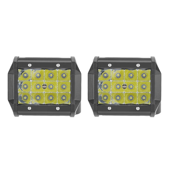 LAZIOEGR 4 Inch 4-Row 36W LED Pods Universal Driving Light Bar Waterproof Work Fog Lamps for Off-Road Truck SUV ATV Boat Car Motorcycle, 5500LM 10-48V DC, 1 Pair