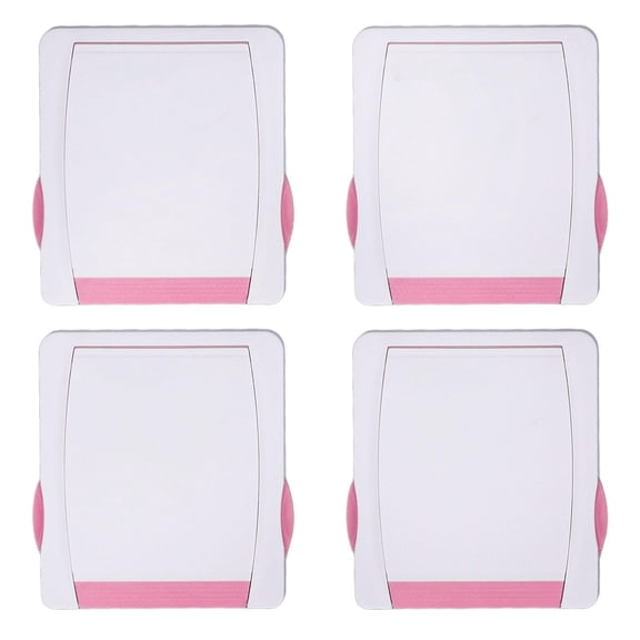 LAZIOEGR 4‑Pack Child Safety Window & Door Locks – Flexible, Fall‑Prevention, Stylish Pink Locks for High‑Rise Homes