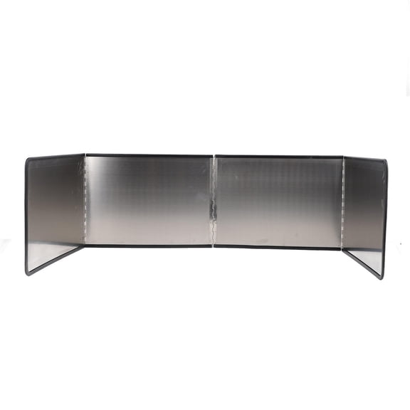 LAZIOEGR 4‑Sided Stainless Steel Oil Splatter Guard – 30×80×40 cm Heat‑Insulation Screen for Kitchen Frying, Foldable & Easy to Clean