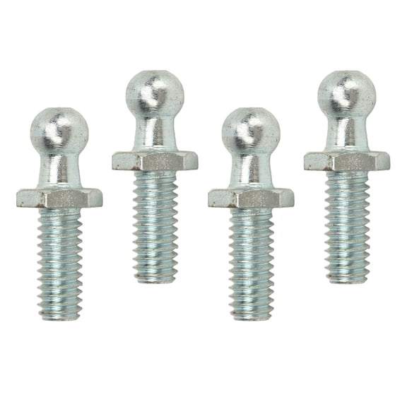 LAZIOEGR 4Pcs 10mm Ball Studs 5/16-18 Thread High Hardness Rugged Stable Washers Kit for Tool Boxes RVs Cars 1/2 inch (12.7 mm) Lift Supports