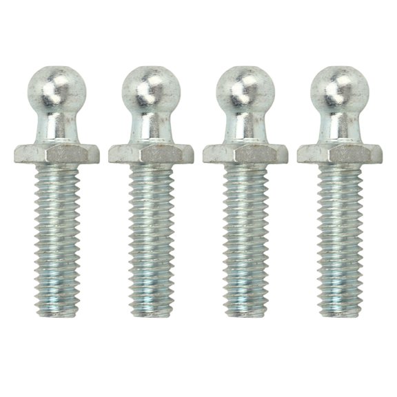LAZIOEGR 4Pcs 10mm Ball Studs 5/16-18 Thread High Hardness Rugged Stable Washers Kit for Tool Boxes RVs Cars 1 inch (25.4 mm) Lift Supports