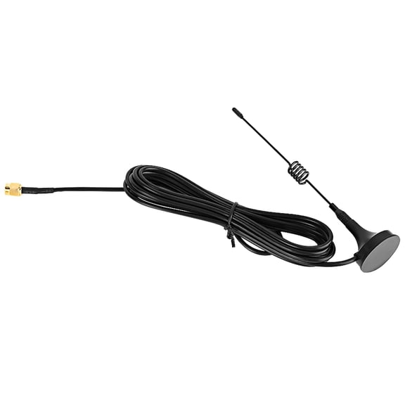 LAZIOEGR 5.0dBi High Gain 433MHz Antenna with Heavy Duty Magnetic Base, Universal SMA Connector Aerial for Signal Booster and Radio Transmitters, 3-Meter Cable (9.8 ft / 3 m), Jet Black