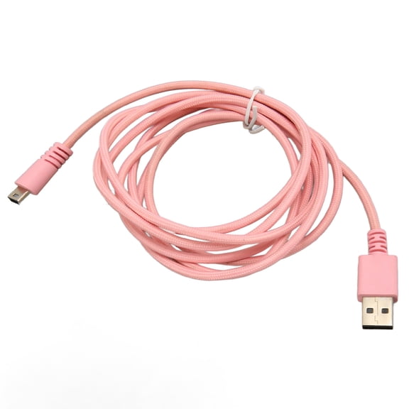 LAZIOEGR 5.9ft USB Mechanical Gaming Keyboard Charging Cable Replacement for Razer BlackWidow Tournament Edition Chroma and TE Chroma V2, Heavy Duty Braided Premium Power Supply Cord, Pink (180cm)