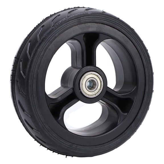 LAZIOEGR 5 Inch Solid Rubber Replacement Wheel with Bearing for Hand Truck Trolley (12.7 cm)