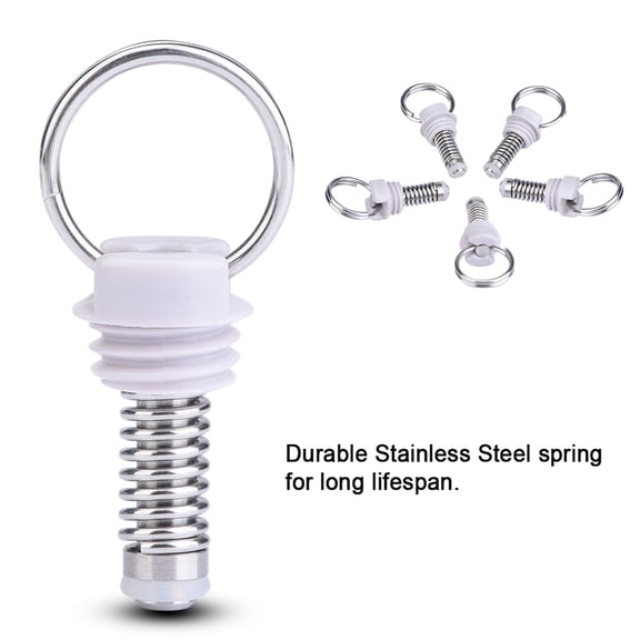 LAZIOEGR 5-Piece Ball Lock Pressure Relief Valve Replacement Kit for Homebrew Cornelius Keg Lid Repair Durable Stainless Steel Spring Accessories 3.15 inches / 8 cm