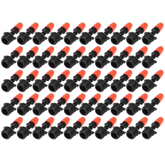 LAZIOEGR 50pcs G1/2 Male Thread Adjustable Misting Spray Nozzle Water Spray Head Atomizing Nozzle for Garden Irrigation System