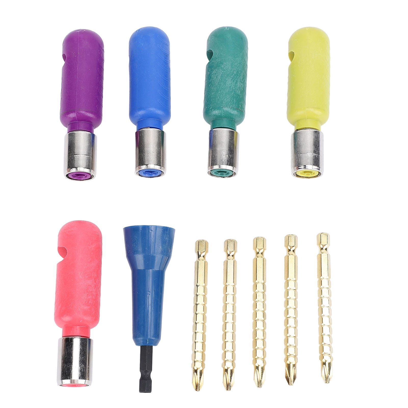 LAZIOEGR 6‑Piece Wire Stripper & Twister Set – 1/4" Rods, 5 Sizes (1.5‑10mm²), Portable, Drill‑Compatible, Durable