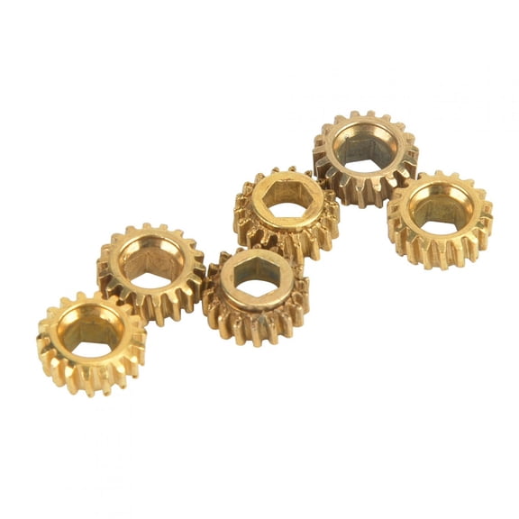 LAZIOEGR 6 Pieces Classical Guitar String Tuning Peg Tuner Machine Head Gears 4mm Inner Hex Hole, 1:18 Gear Ratio Replacement Parts for Acoustic and Electric Guitars, Highly Durable and Sturdy Iron