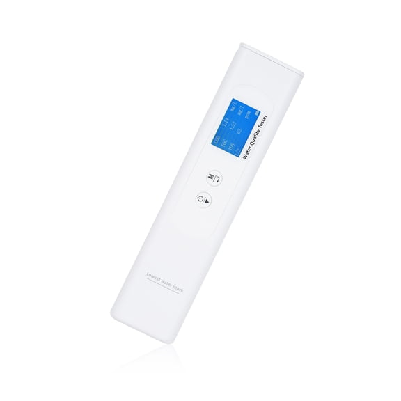 LAZIOEGR 6-in-1 Digital Water Quality Detector, Multiparameter Tester for Drinking Water (TDS, TOC, COD, UV275, EC, Temp), High Sensitivity Probe, LCD Screen, White (15.7cm / 6.18 inches)