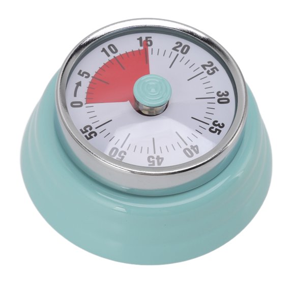 LAZIOEGR 60 Minute Visual Analog Countdown Classroom Kitchen Timer with Magnetic Backing, Easy Time Management Tool for Kids and Adults, Light Green, 3.15 Inches / 8 cm