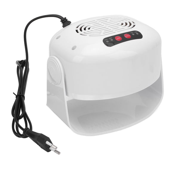 LAZIOEGR 600W Nail Dryer – Dual Warm/Cool Modes, Auto Start/Stop, Forward & Reverse Rotation, 220V EU Plug, White