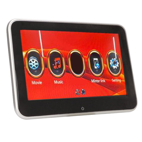 LAZIOEGR 8 Inch Car Headrest Monitor TFT LCD Capacitive Touch Screen MP5 Player Rear Seat Entertainment System DC 12V FM Transmitter Mirror Link Video Display (10 in / 25.4 cm)