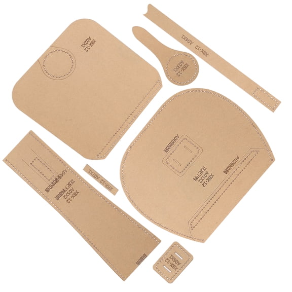 LAZIOEGR Acrylic Template Leather Craft Pattern Mold for DIY Single Shoulder Bag & Messenger Bag Making Crafting Tool, Clear Stencil Set (10.2 x 7.5 x 1.2 inches / 26.0 x 19.0 x 3.0 cm)