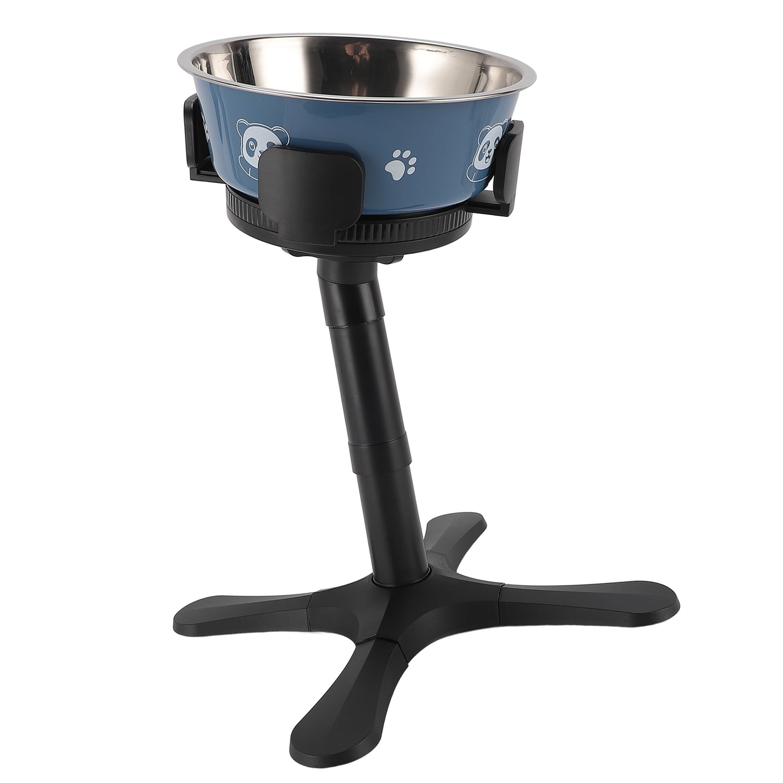 LAZIOEGR Adjustable Elevated Dog Bowl Stand Tilted Raised Feeding Station for Medium Large Dogs with Removable Bowl 8.27 inches