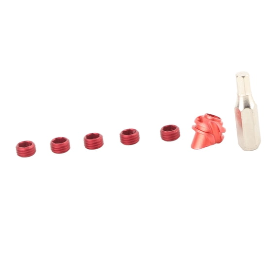 LAZIOEGR Advanced Compound Bow Peep Sight Set with Cap Replaceable Inner Core 37 Degree Hooded Peephole Archery Supply Aluminum Alloy Bow Sight Peep Replacement Kit Red