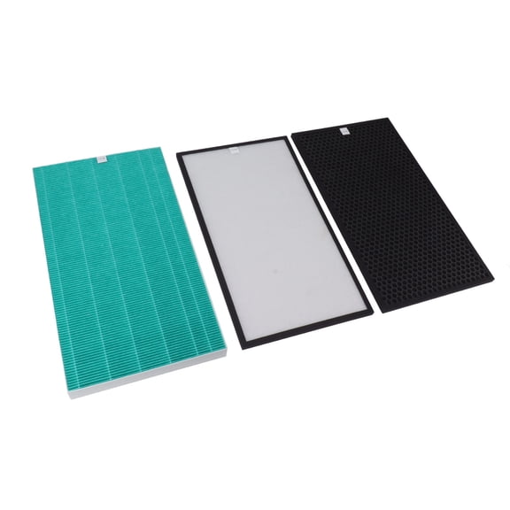 LAZIOEGR Air Purifier Replacement Filter Set for AP3008FH, High Efficiency Particulate HEPA & Honeycomb Carbon Filters, Removes PM2.5 Odor Dust Allergens, Size 22.4x12.2 in / 57x31 cm, 1 Set