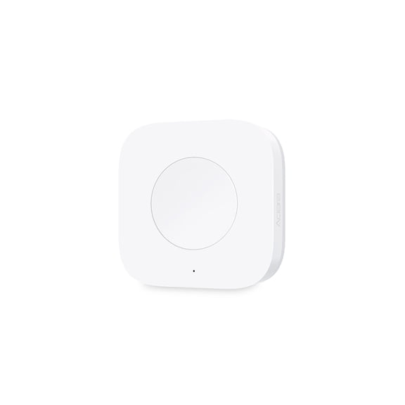 LAZIOEGR Aqara Wireless Mini Switch WXKG11LM Zigbee System Smart Remote Control Switch, White, 2 Pcs - No Gyroscope, Compact and Portable Design for Easy Home Automation Control