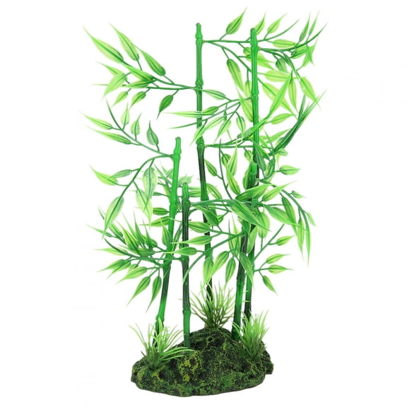 LAZIOEGR Aquarium Artificial Vivid Simulation Bluestone Bamboo for Fish Tank Water Plants Landscape Decoration, Safe Non-Toxic Environment for Pets, 11.4 inches / 29.0 cm Length