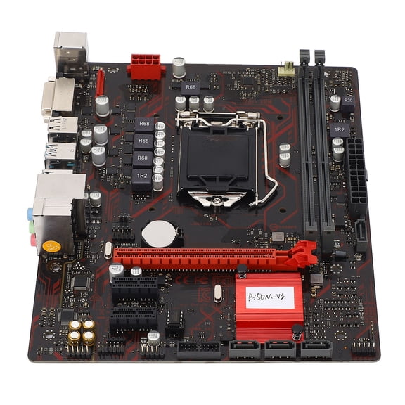 LAZIOEGR B150M-V3 M-ATX Desktop Computer Motherboard, Double DDR4 DIMM Slots, LGA 1151 CPU Socket, PCI-E 3.0 Gaming PC Motherboard for Core i7 i5 i3, 11.42 x 10.24 inches / 29.0 x 26.0 cm