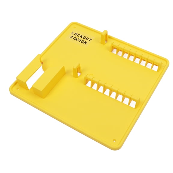 LAZIOEGR B302 Safety Lockout Station Wall Mounted Power Isolation Engineering Plastic Lock Management Board, 1 Count (14.57 inches / 37 cm)