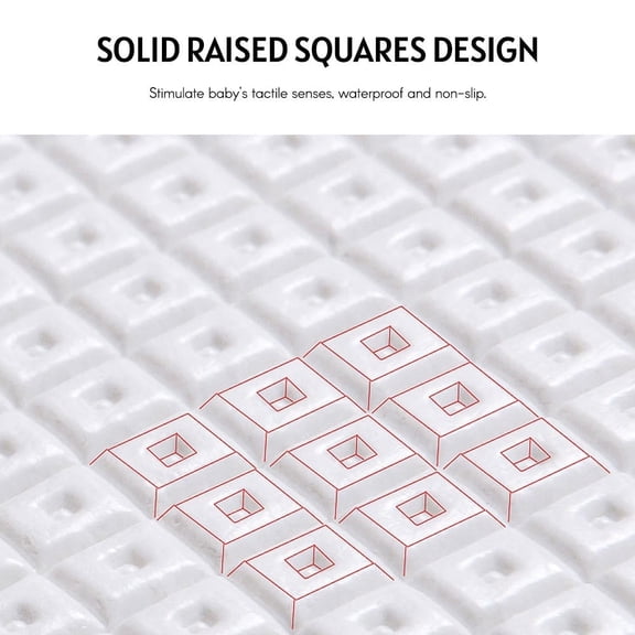 LAZIOEGR Baby Play & Crawl Mat 71" x 47", Age Group 0-3 Years, Waterproof Foldable Foam, Soft XPE, Reversible, Edge-Stitched, Includes Storage Bag