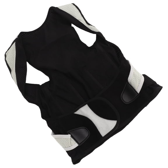 LAZIOEGR Black Adjustable Posture Corrector Breathable Back Straightener Shoulder Support Brace for Adults Teens Children Ergonomic Spine Alignment XXL