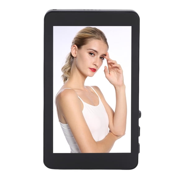 LAZIOEGR Black Magnetic Phone Vlog Selfie Screen 4 Inch Full View HD Rear Camera Mirror Monitor for Live Streaming Video Recording Bluetooth WiFi iOS Android Compatible