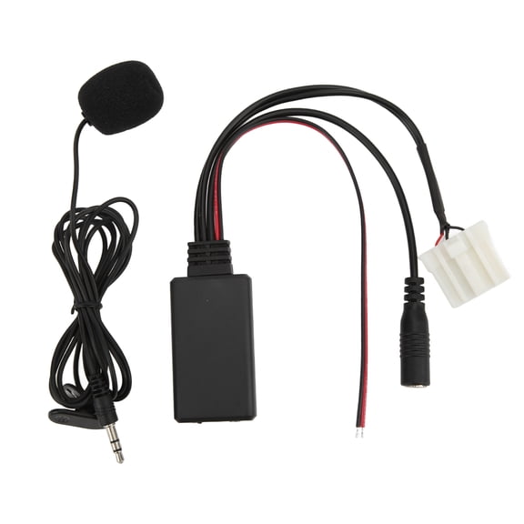 LAZIOEGR Bluetooth 5.0 AUX IN Cable Adapter with Handsfree Microphone Replacement for Mazda 2 3 5 6 MX5 RX8 CX7 2006 Onwards
